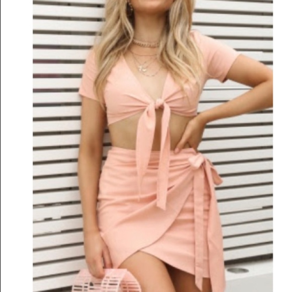 Blush linen 2 piece set